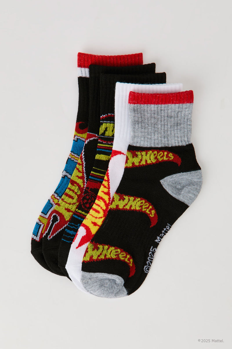 Chaussettes à imprimé Hot Wheels™ pour enfant (5 paires)