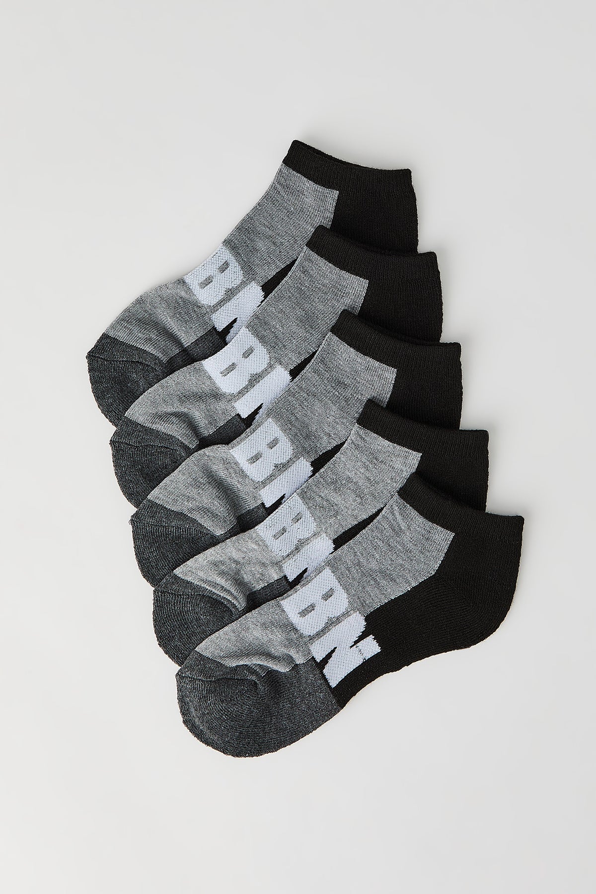 Boys URBN Ankle Socks (5 Pack) - Black