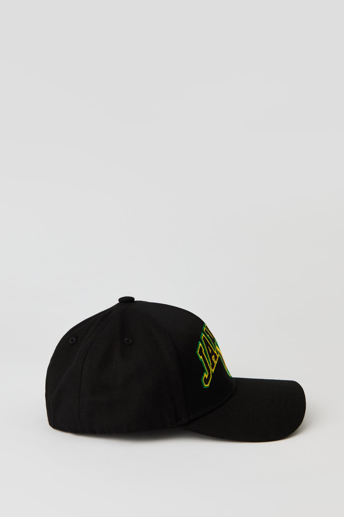 Alt View 2. Kids Jamaica Embroidered Baseball Hat - Black