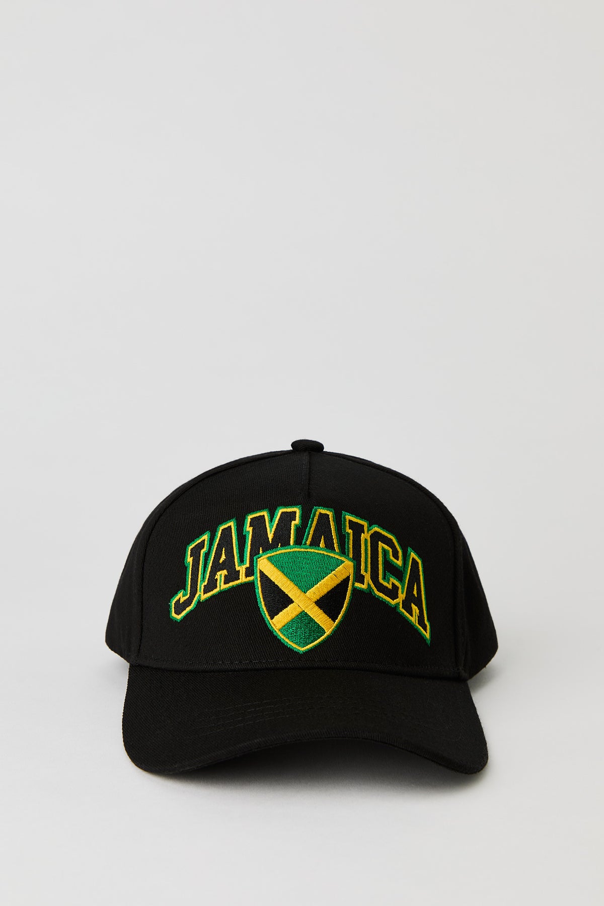 Kids Jamaica Embroidered Baseball Hat - Black