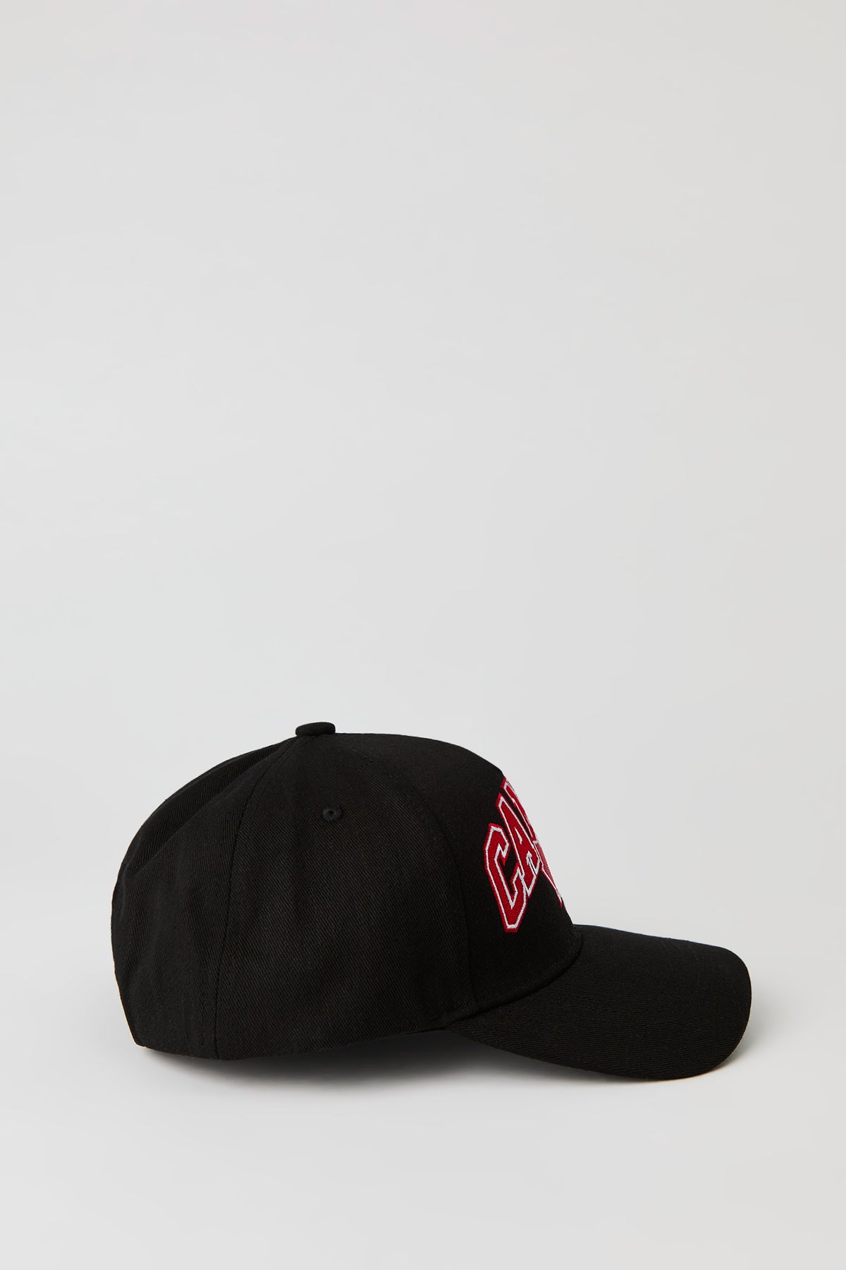 Alt View 2. Kids Canada Embroidered Baseball Hat - Black with White