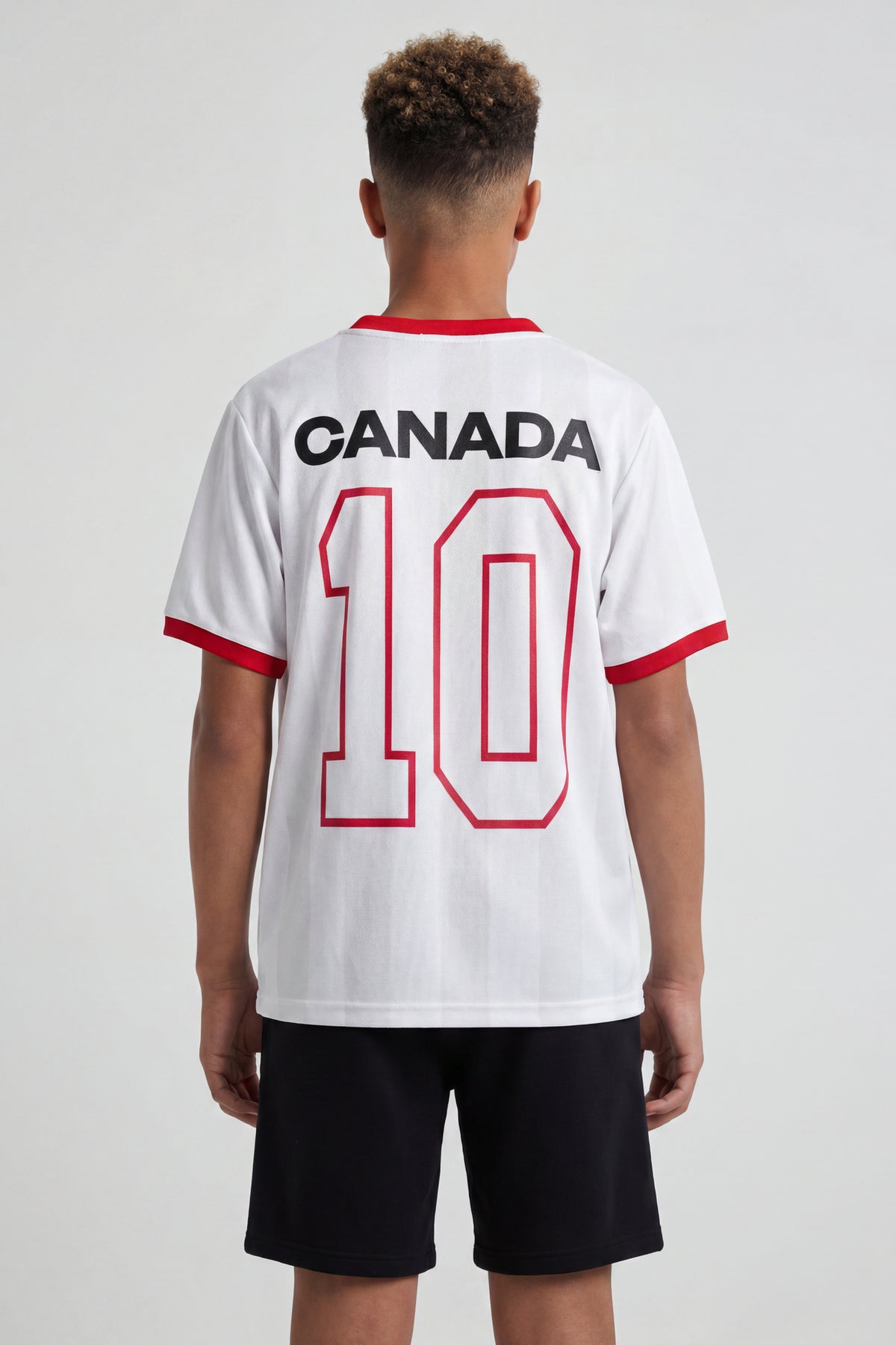 Alt View 2. Kids Canada Soccer Graphic Mesh Jersey - White