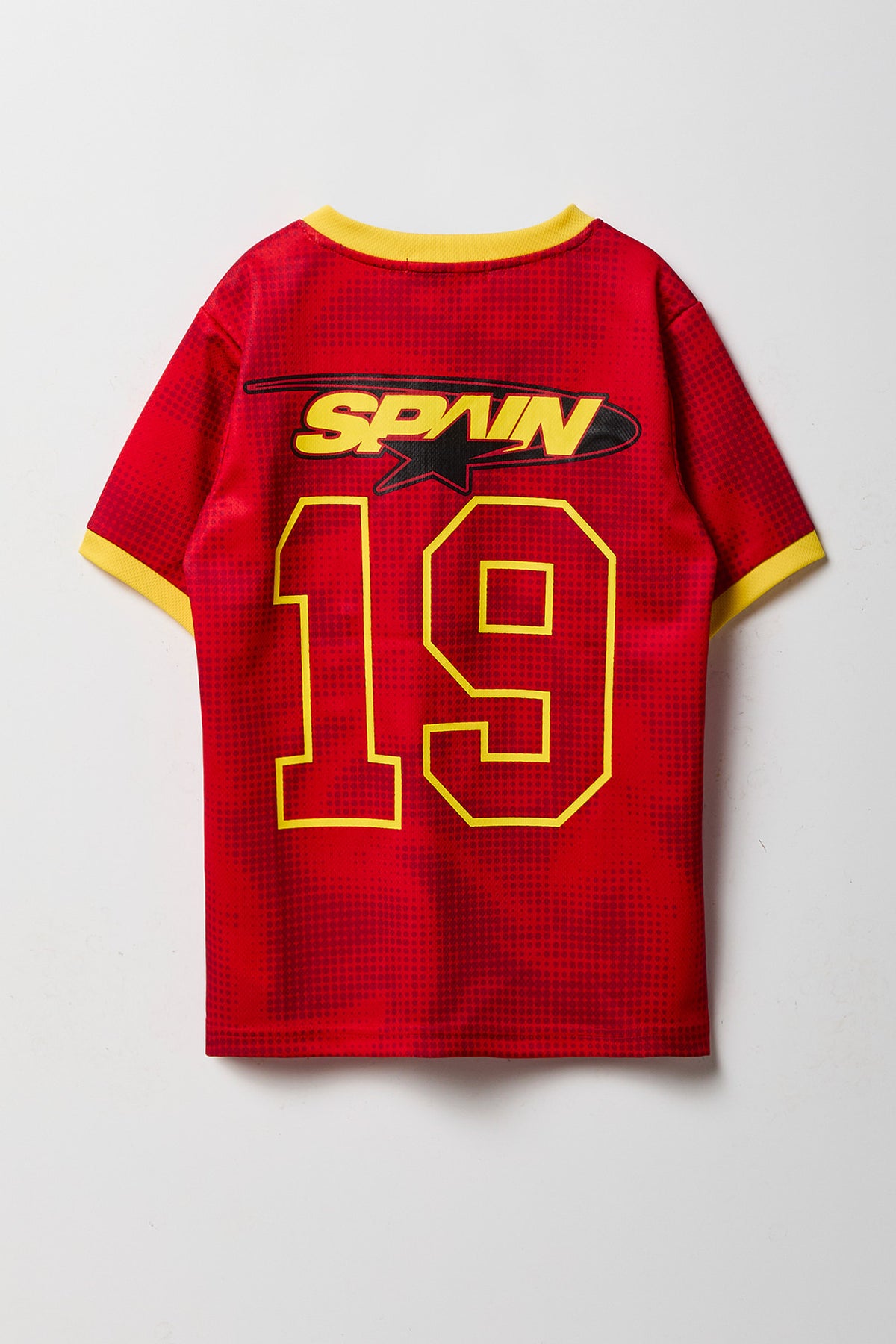 Vue alternative 2. Jersey en filet à imprimé Espagne pour enfant