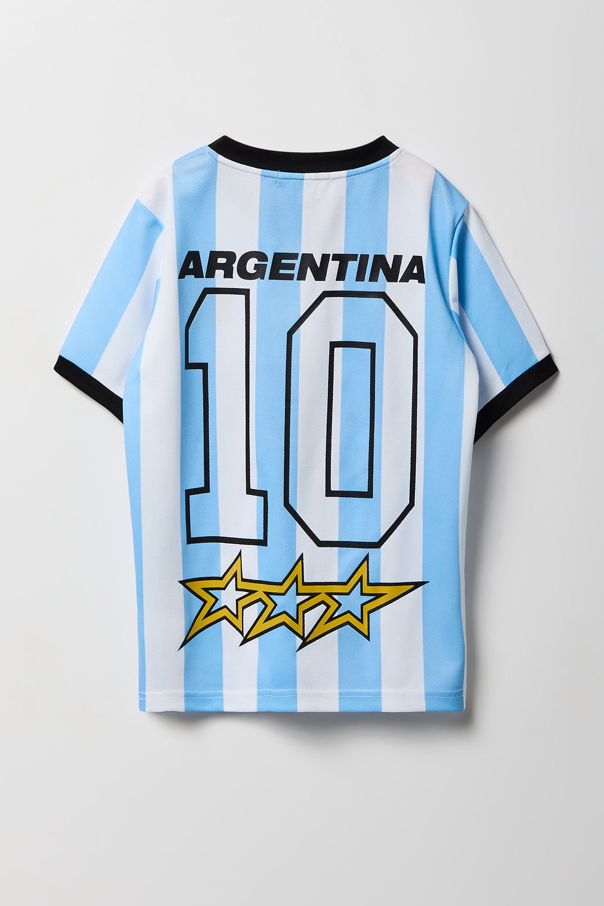 Alt View 2. Kids Argentina Graphic Mesh Jersey - Light Blue