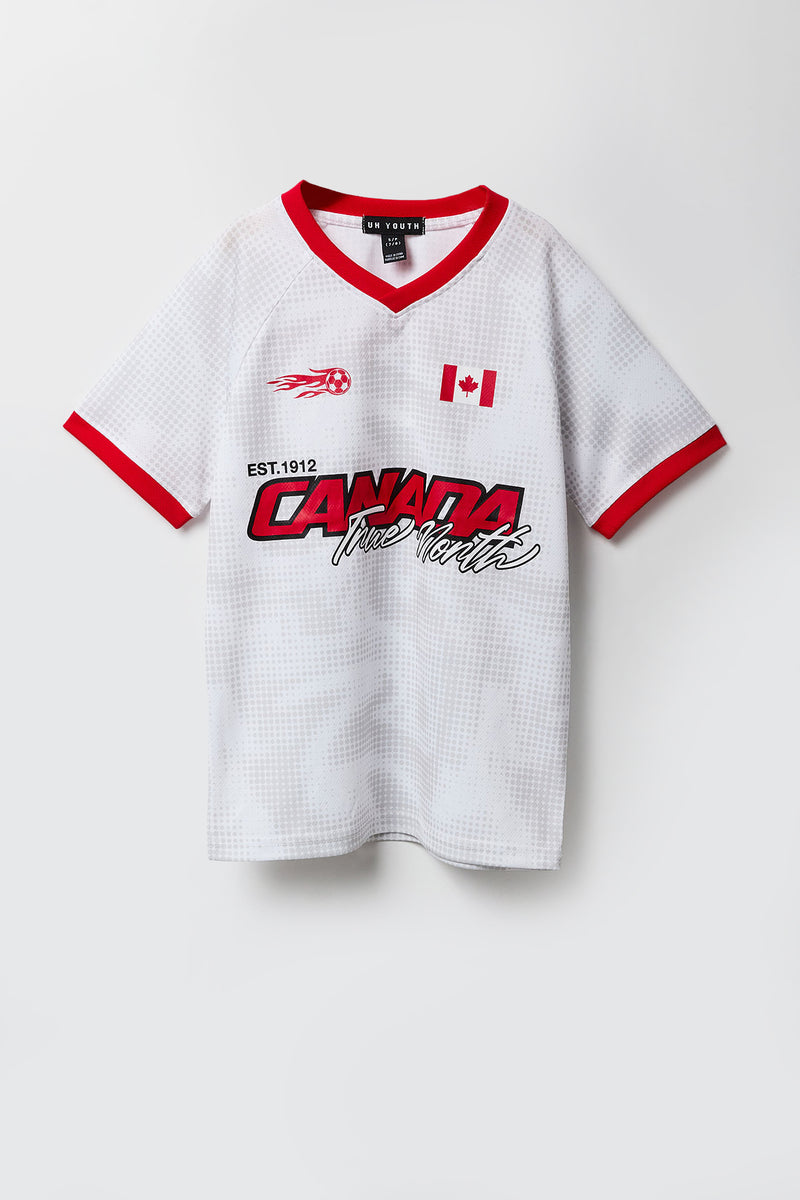 Kids Canada Graphic Mesh Soccer Jersey