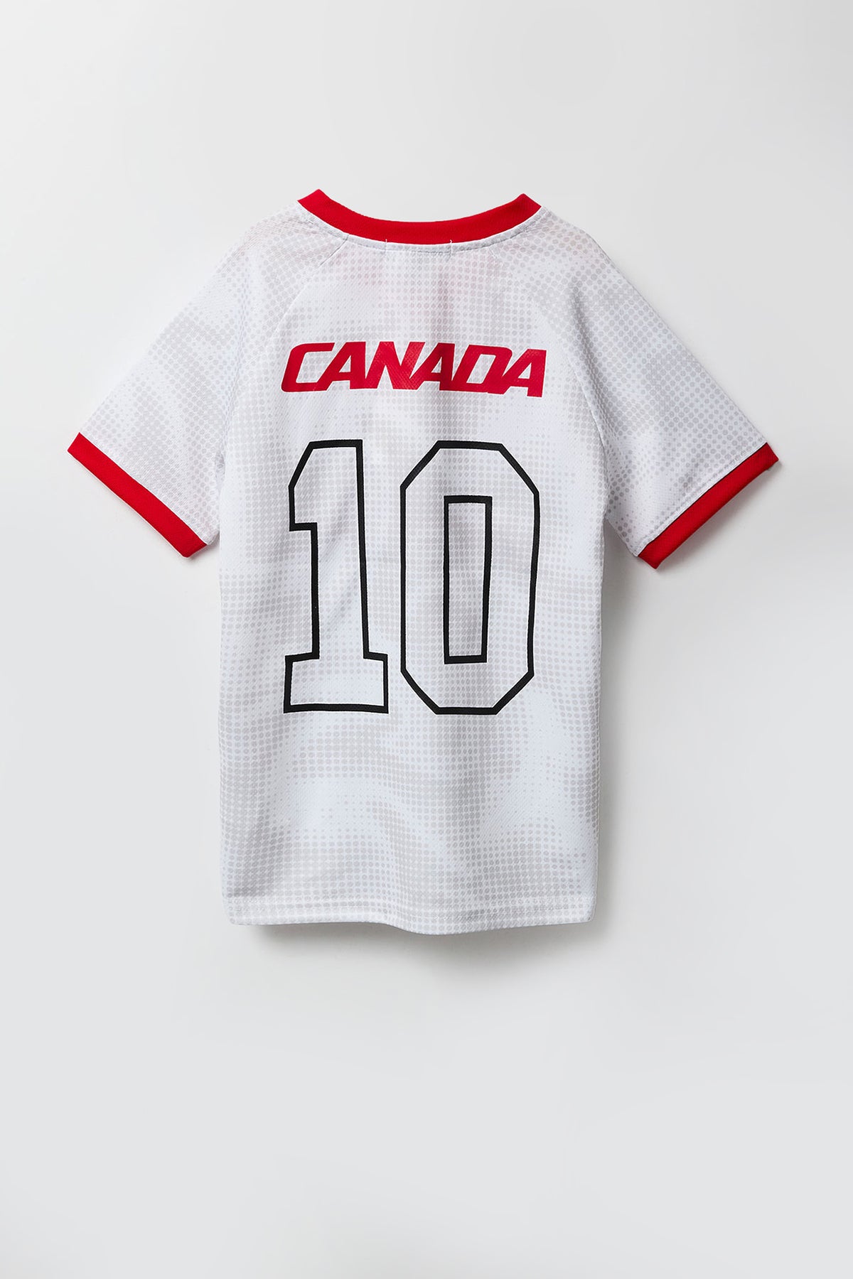 Alt View 2. Kids Canada Graphic Mesh Soccer Jersey - White