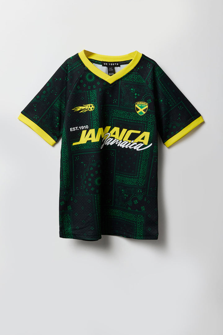 Kids Jamaica Graphic Mesh Soccer Jersey