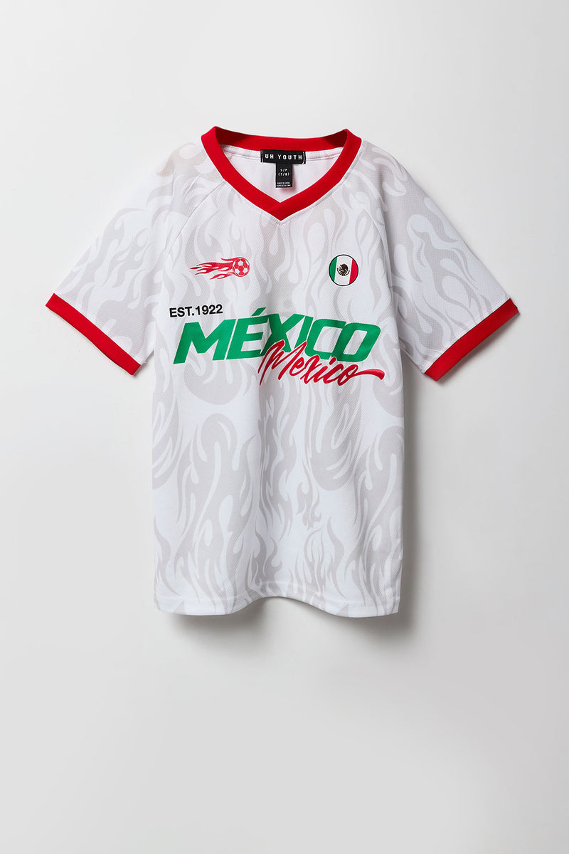 Kids Mexico Graphic Mesh Soccer Jersey