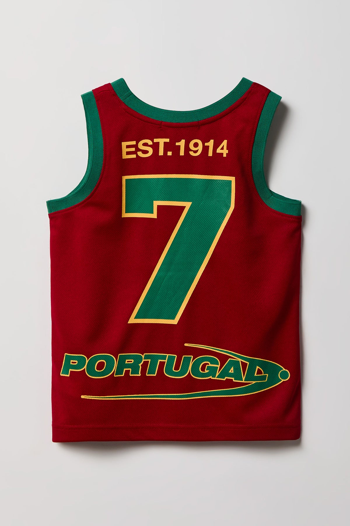 Alt View 4. Kids Portugal Graphic Mesh Tank - Red