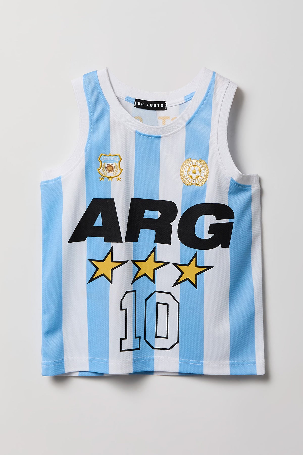 Vue alternative 3. Débardeur en filet à imprimé Argentine pour enfant