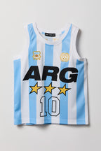 Débardeur en filet à imprimé Argentine pour enfant