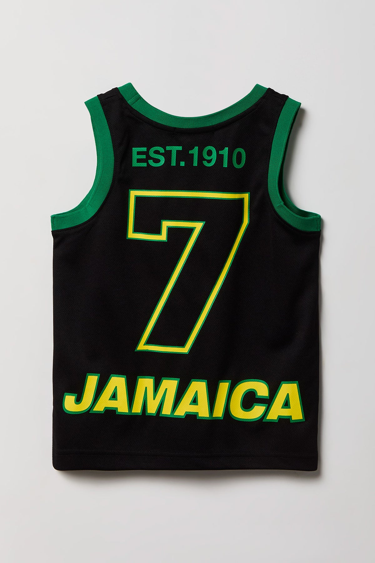 Alt View 4. Kids Jamaica Graphic Mesh Tank - Black