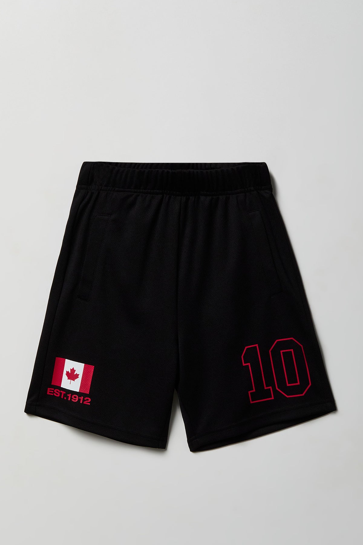 Vue alternative 3. Short en filet à imprimé Canada pour enfant