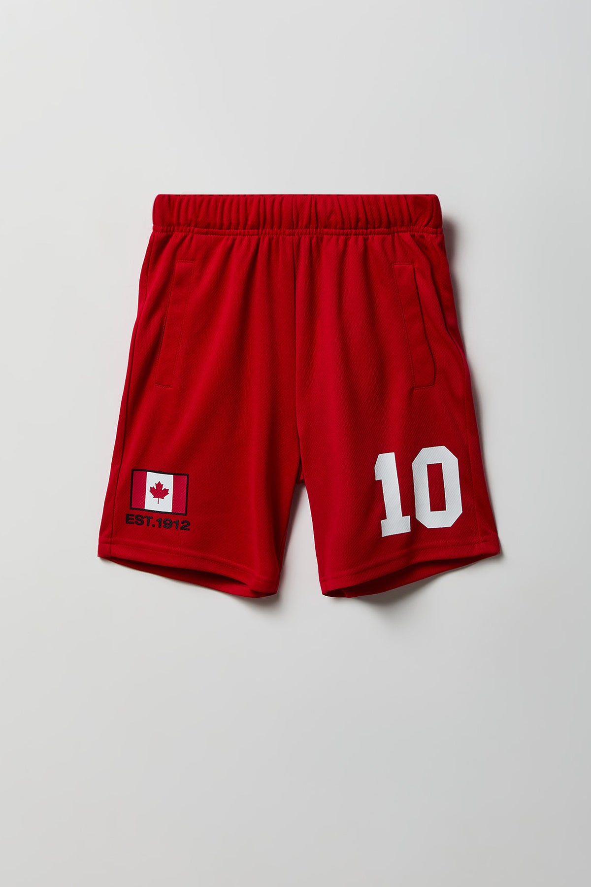 Vue alternative 3. Short en filet à imprimé Canada pour enfant