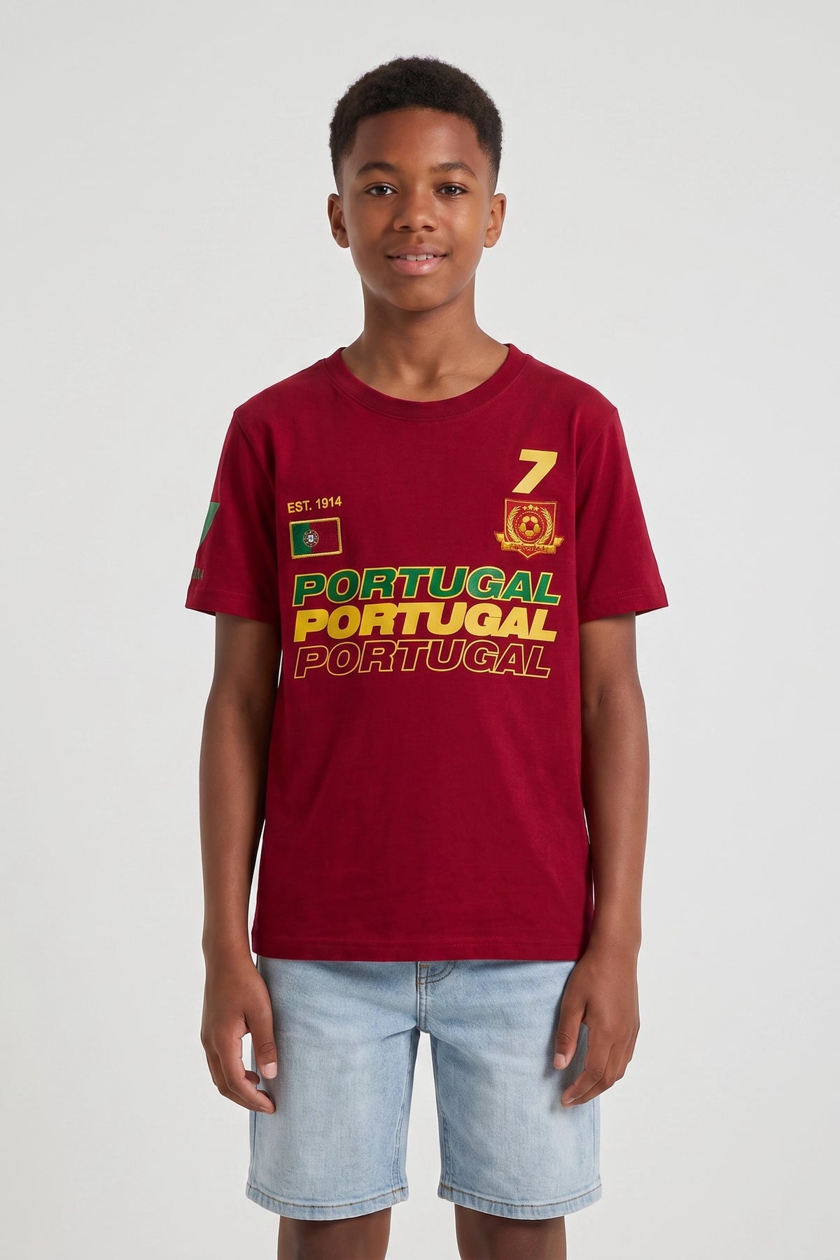 T-shirt à imprimé Portugal pour enfant