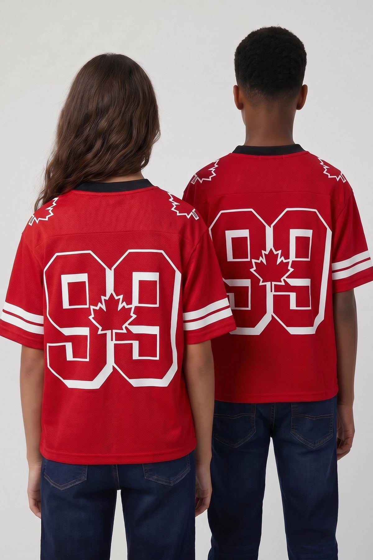 Vue alternative 2. Jersey en filet à imprimé Canada pour enfant