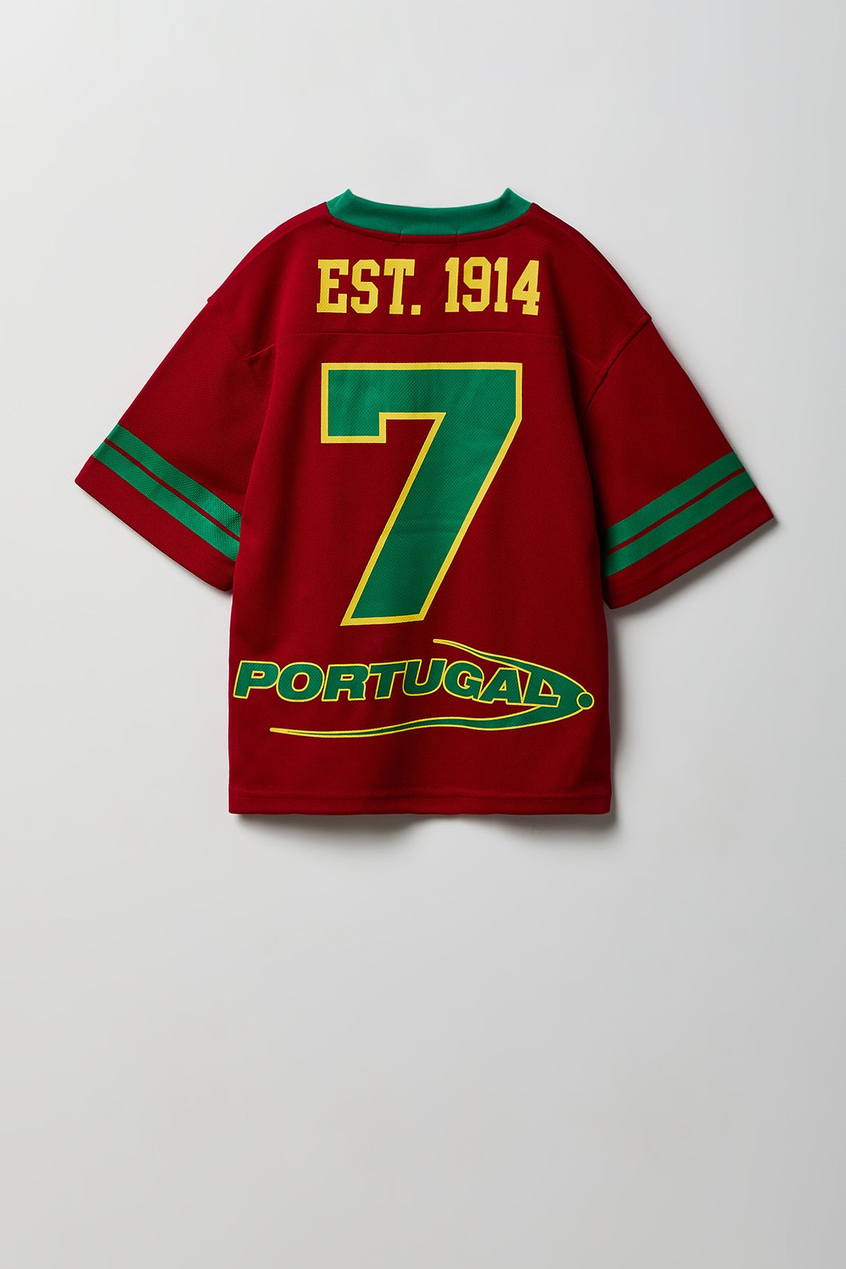 Alt View 4. Kids Portugal Graphic Mesh Jersey - Red
