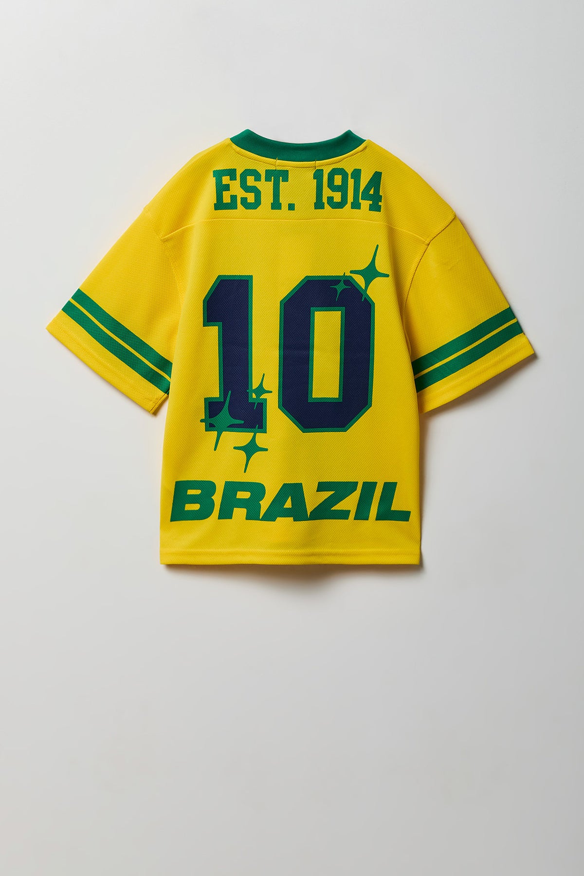 Alt View 4. Kids Brazil Graphic Mesh Jersey - Yellow