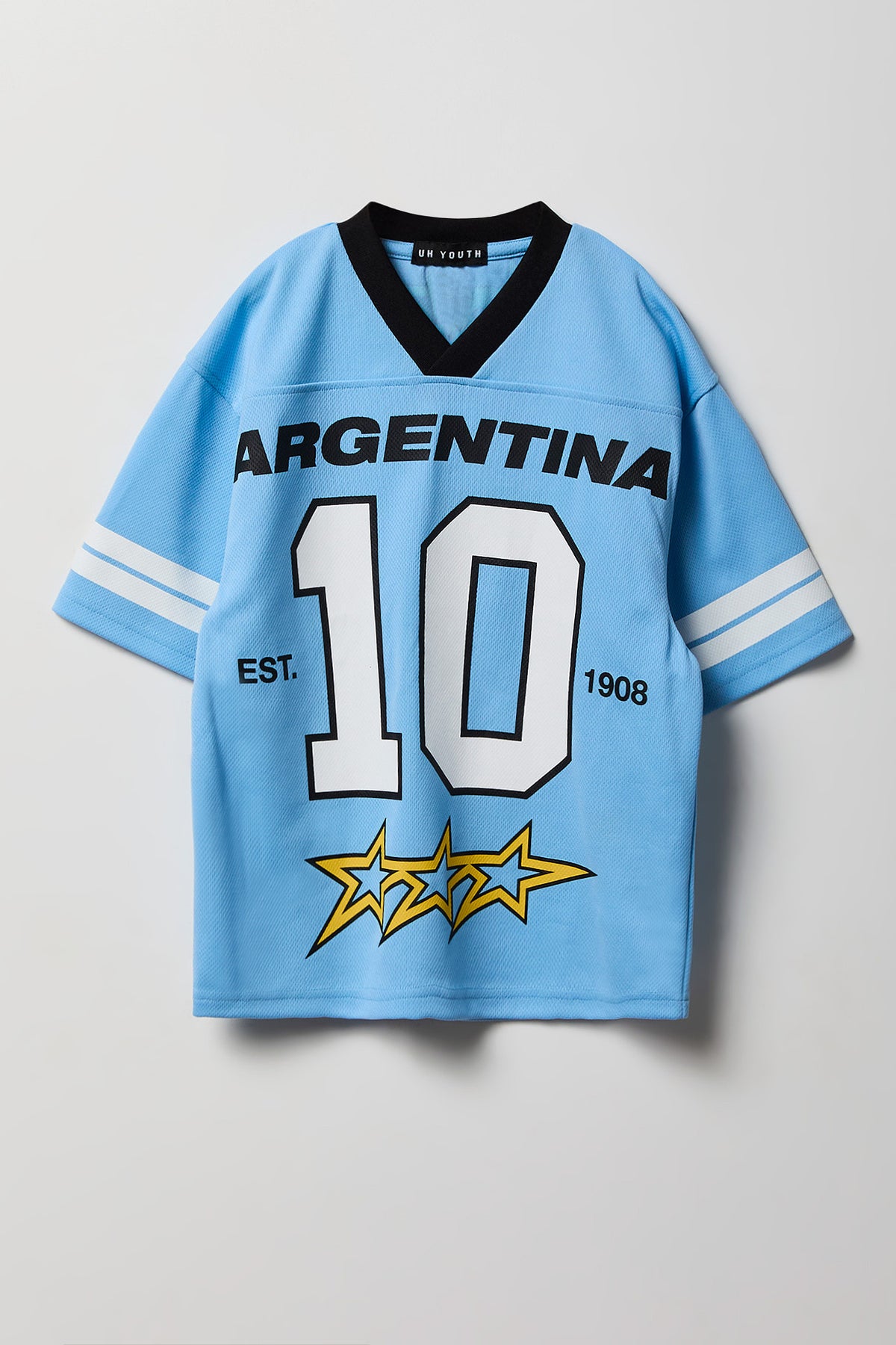 Vue alternative 3. Jersey en filet à imprimé Argentine pour enfant