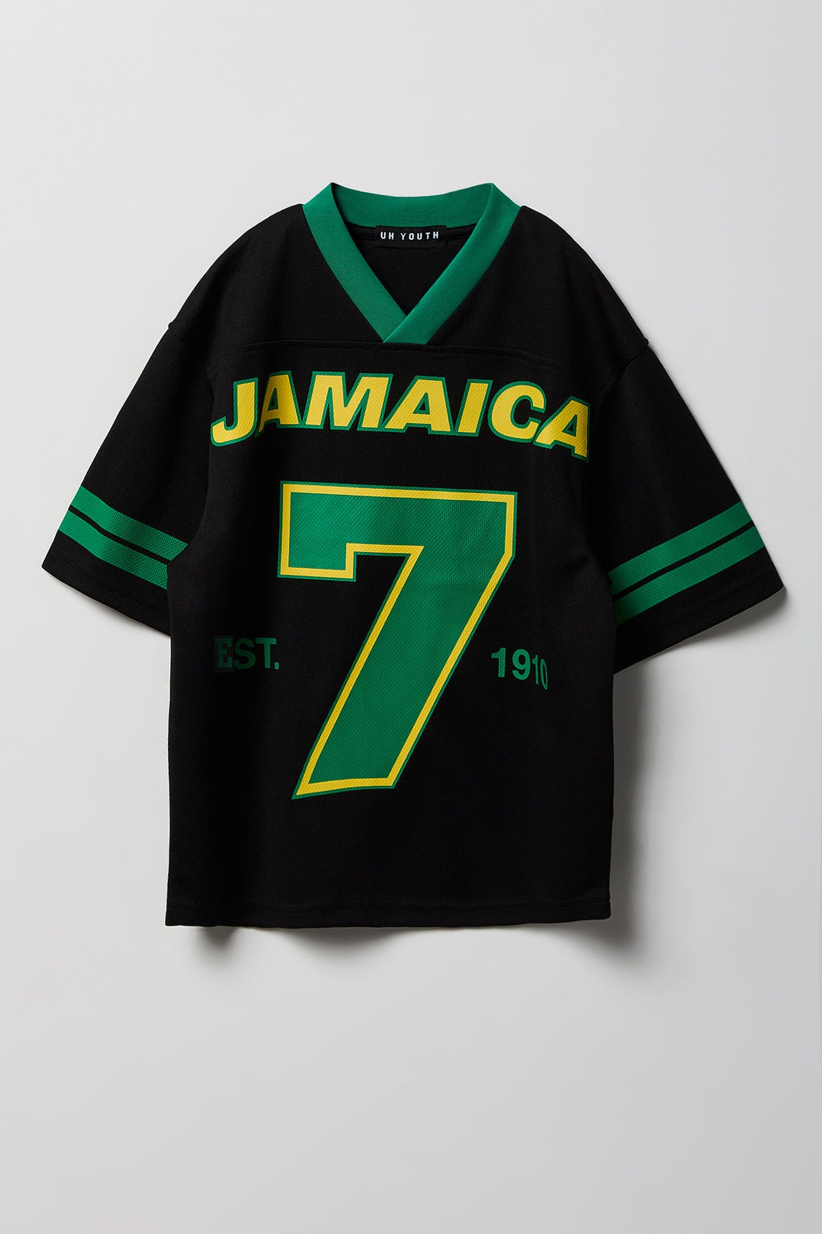 Alt View 3. Kids Jamaica Graphic Mesh Jersey - Black