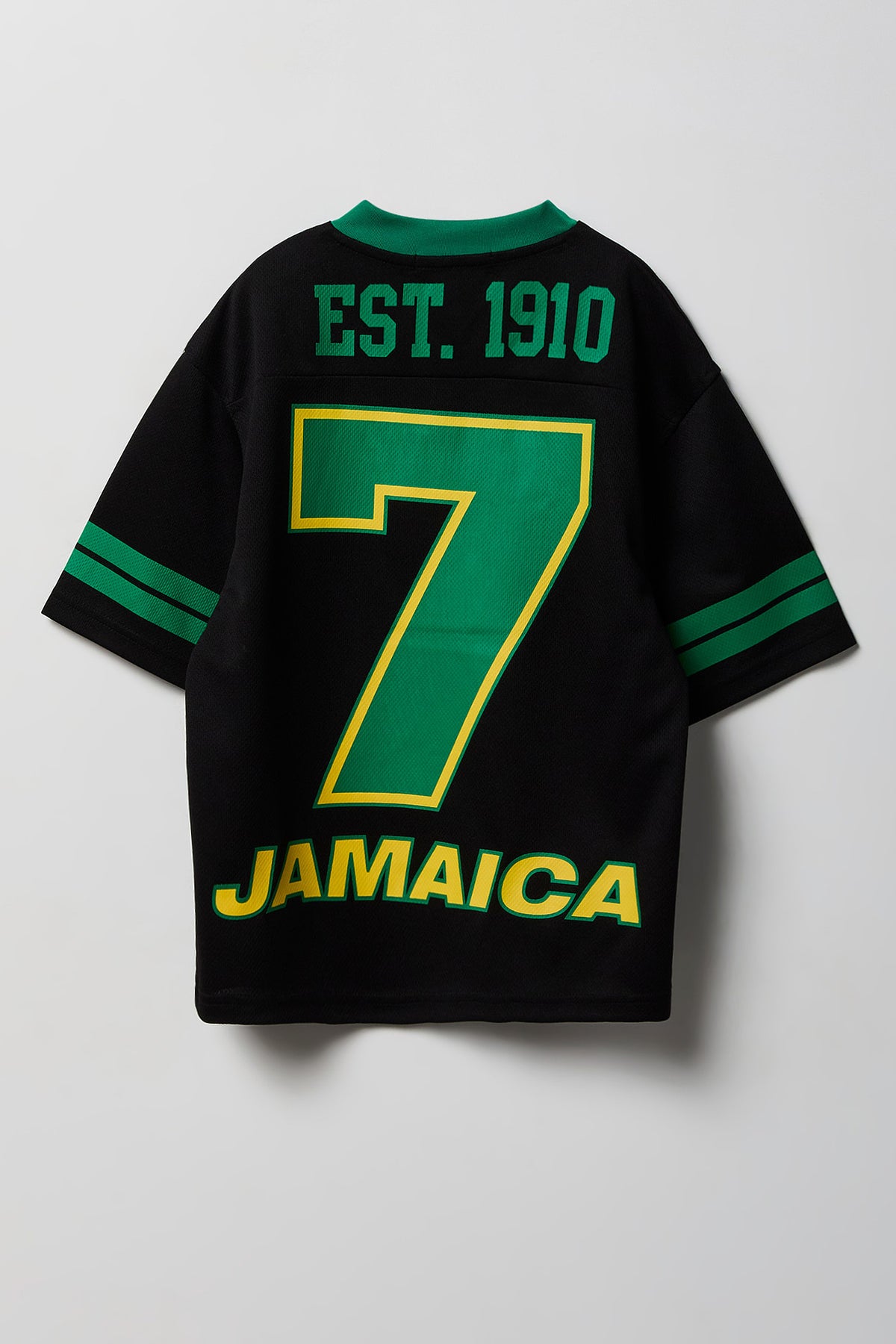 Alt View 4. Kids Jamaica Graphic Mesh Jersey - Black