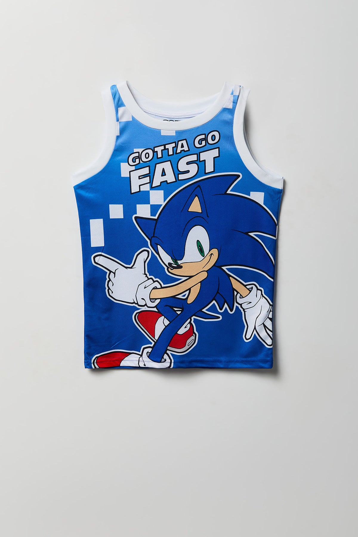 Boys Shadow Sonic Graphic Tank - Blue