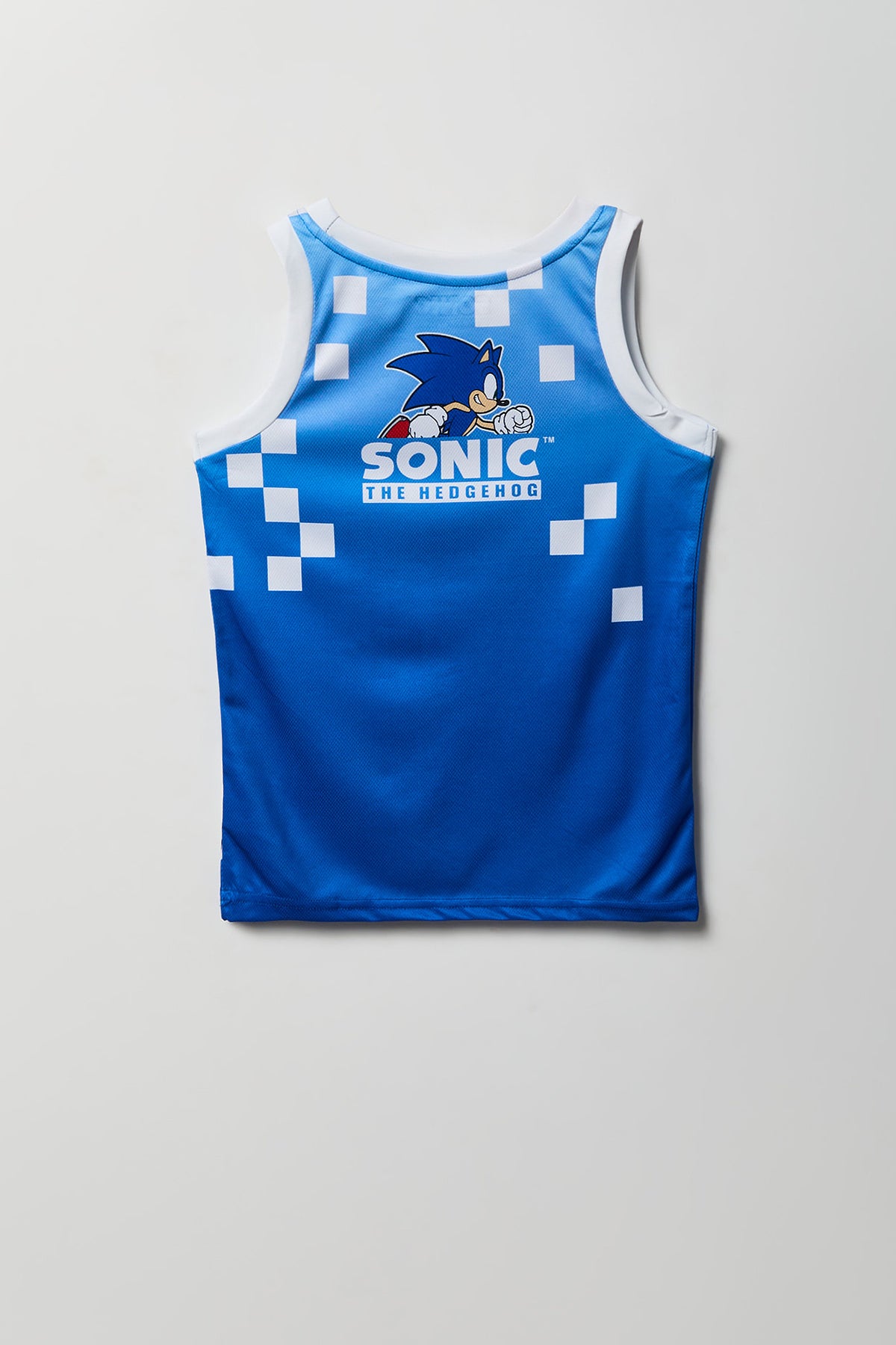 Alt View 2. Boys Shadow Sonic Graphic Tank - Blue