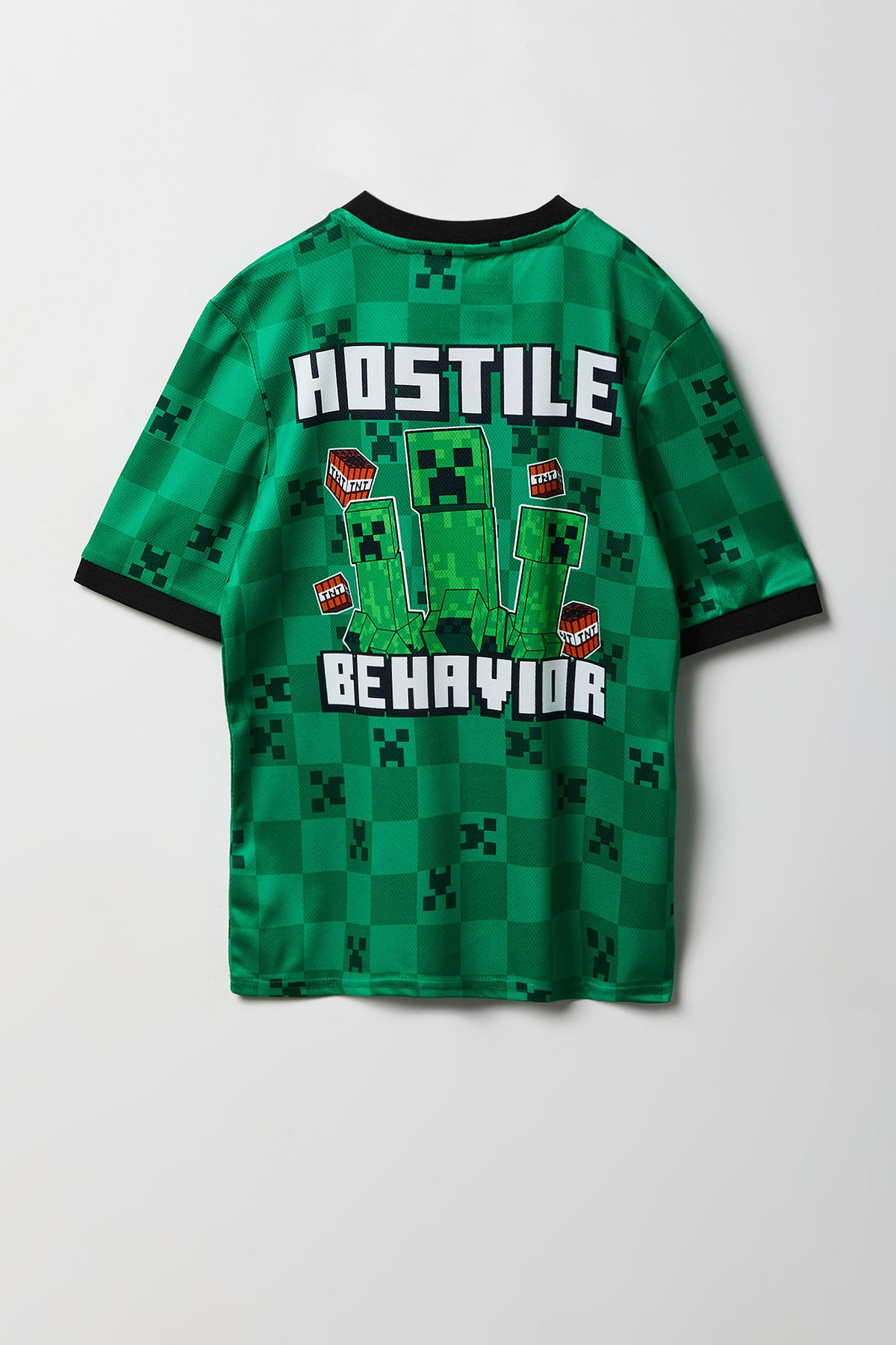 Alt View 2. Boys Minecraft Graphic Jersey - Green
