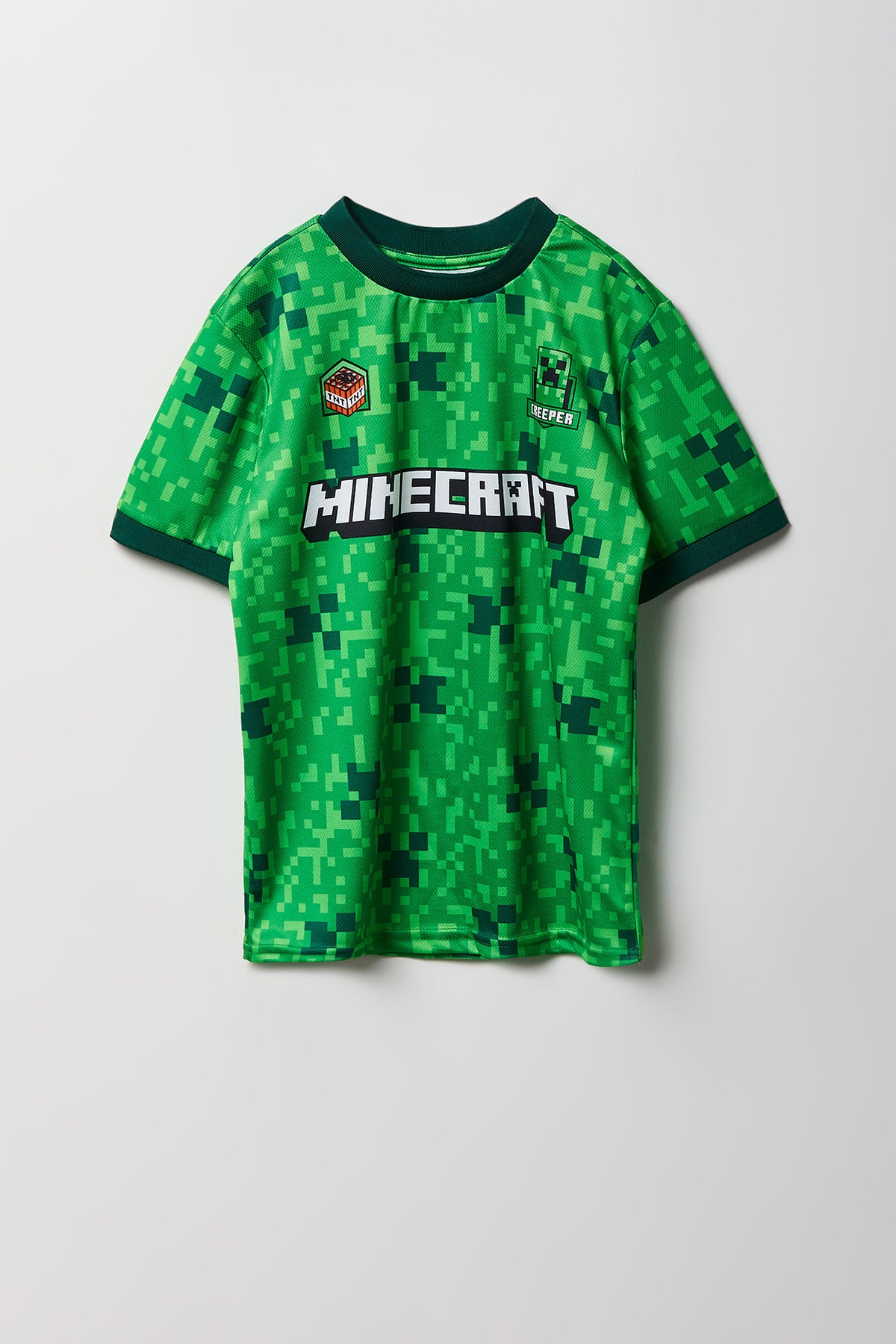Boys Minecraft Graphic Jersey - Green