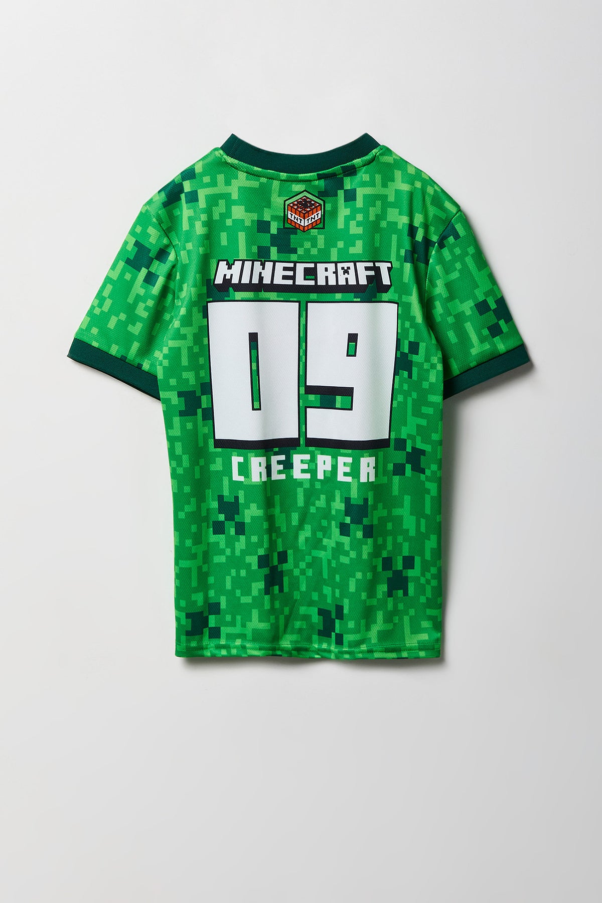 Alt View 2. Boys Minecraft Graphic Jersey - Green
