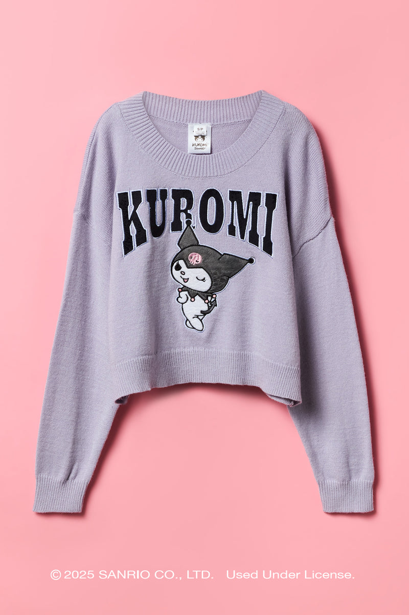 Kuromi™ Girls Embroidered Sweater