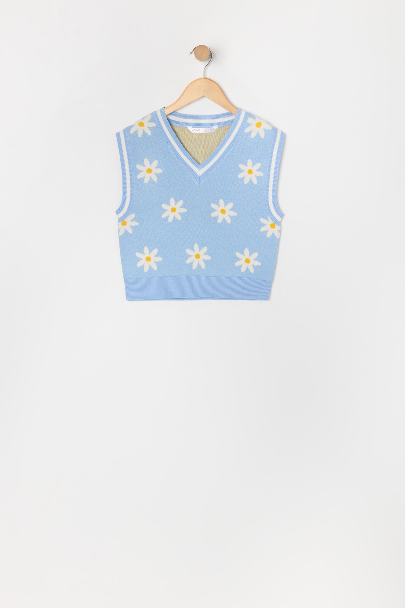 Girls Daisy Knit Vest