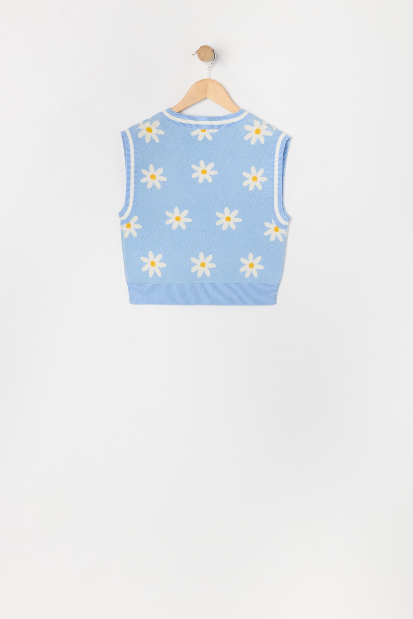 Girls Daisy Knit Vest