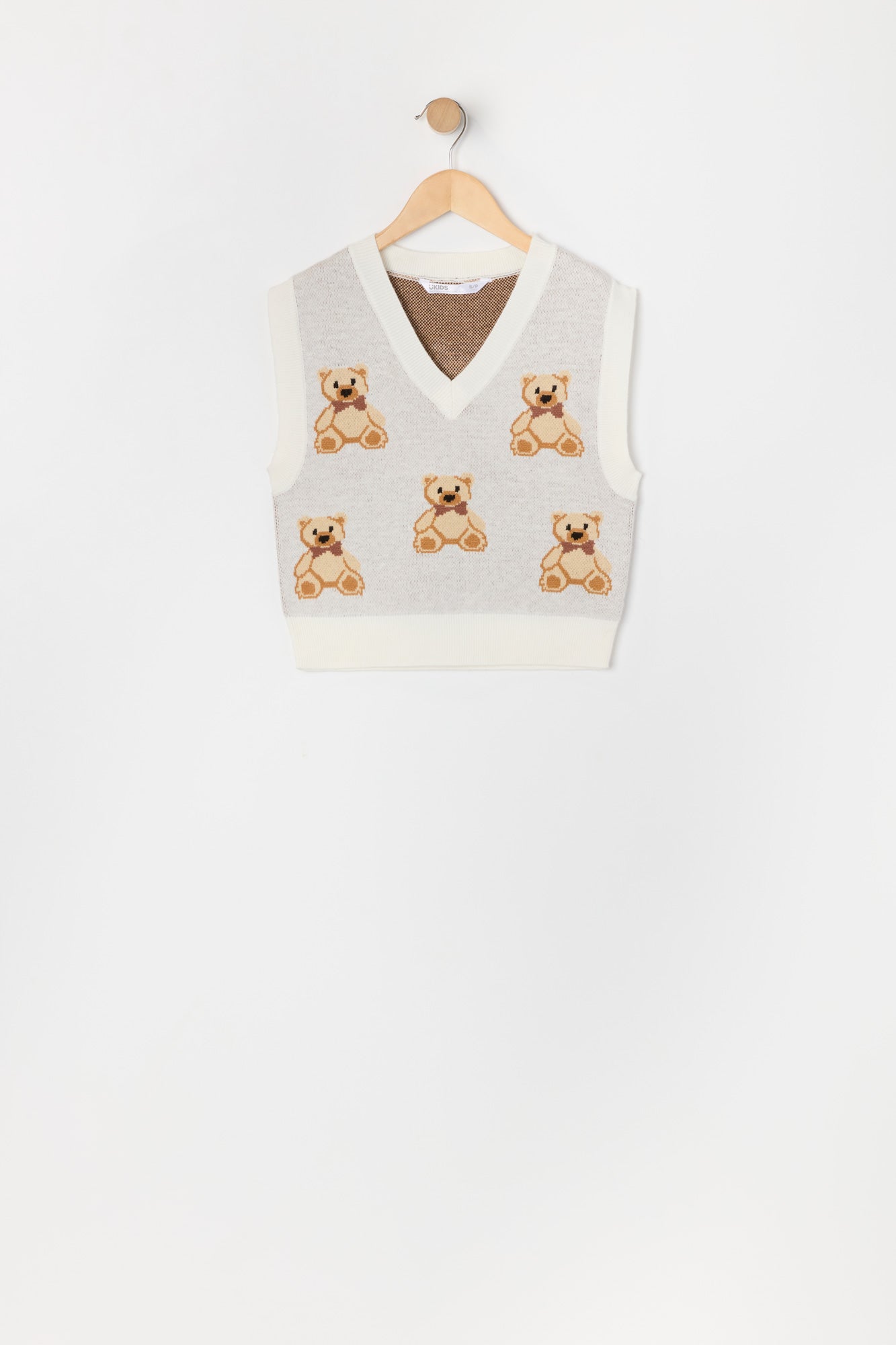 Girls Teddy Knit Vest