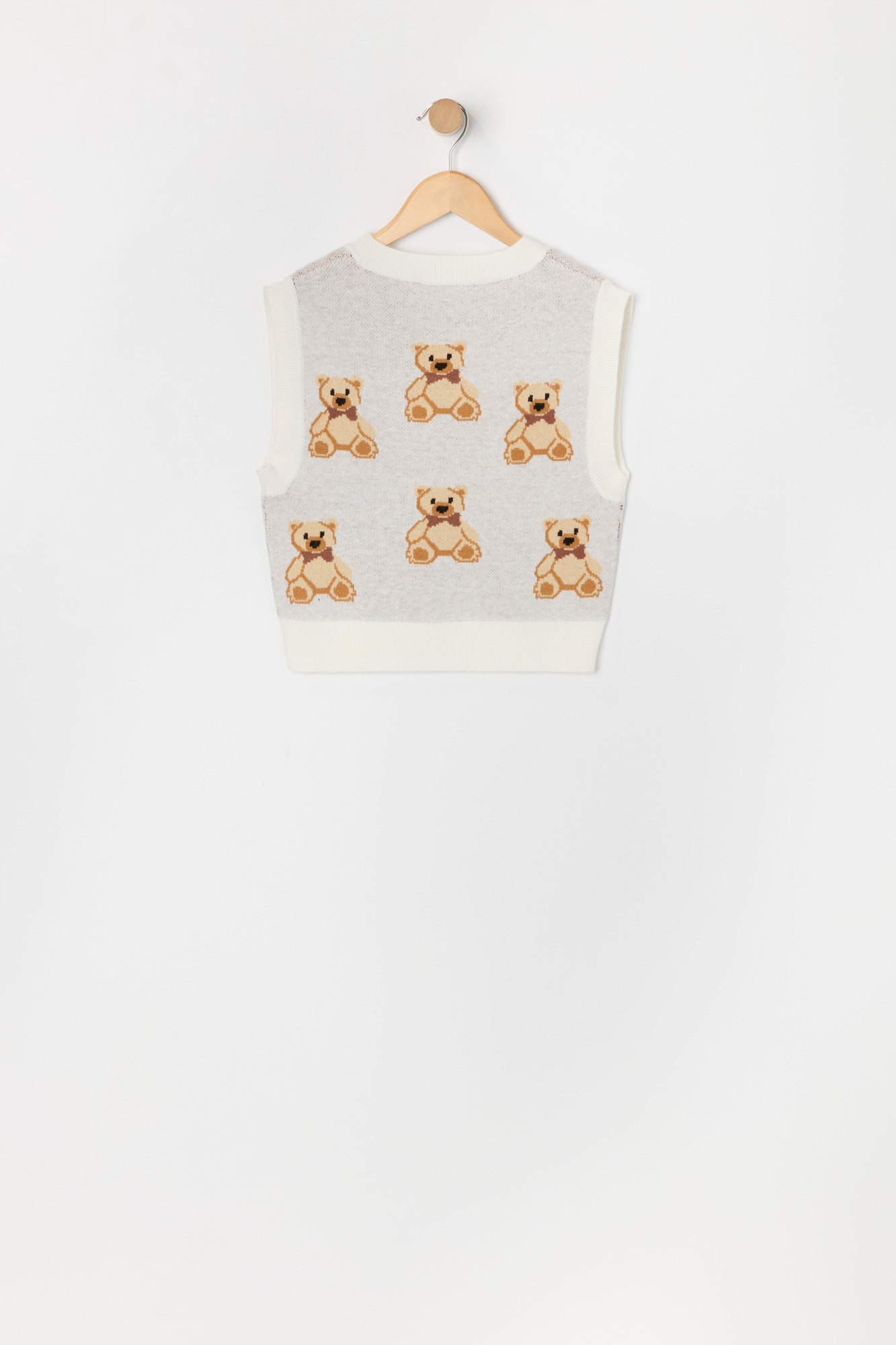 Girls Teddy Knit Vest