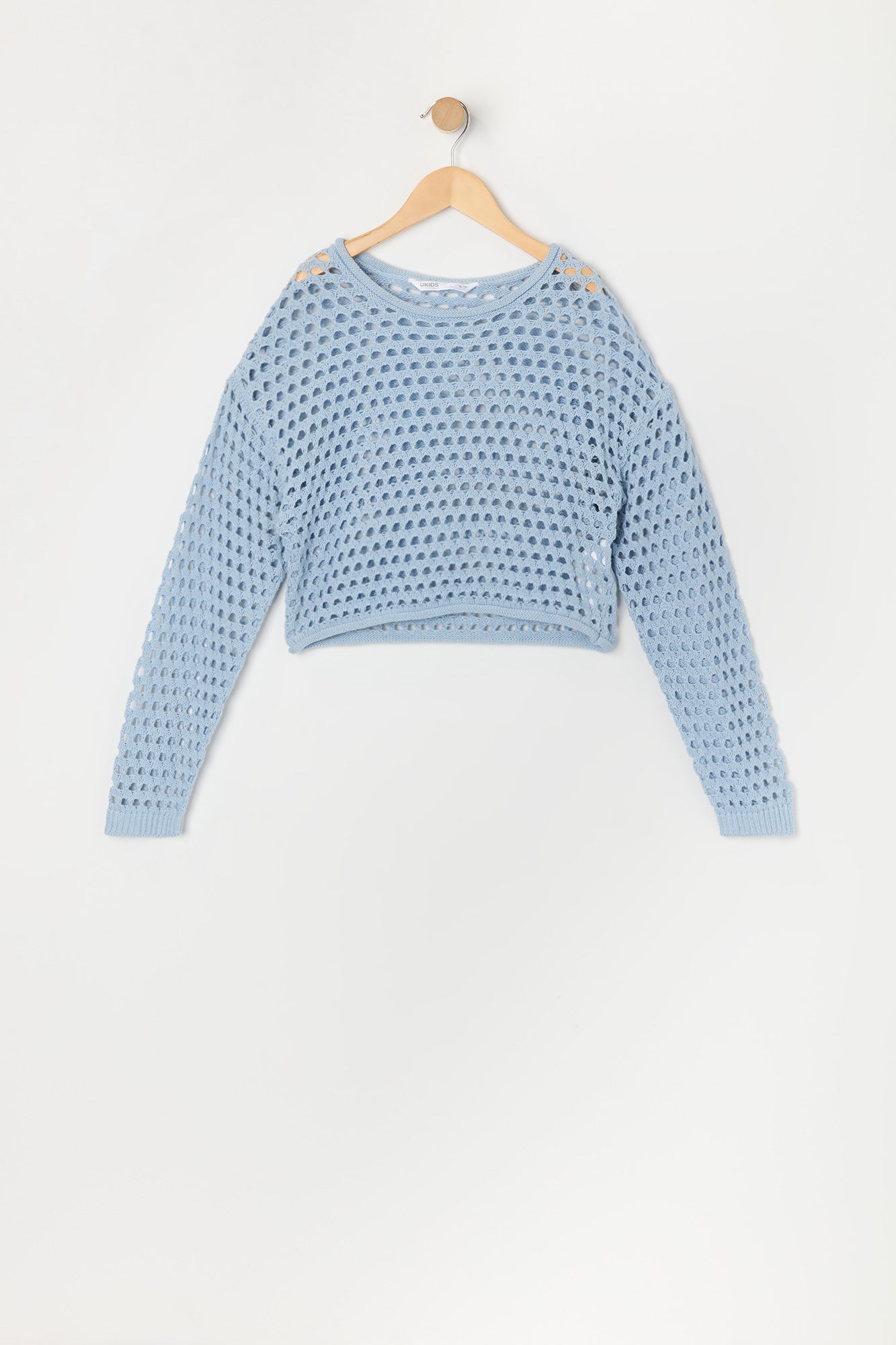 Girls Open Knit Sweater