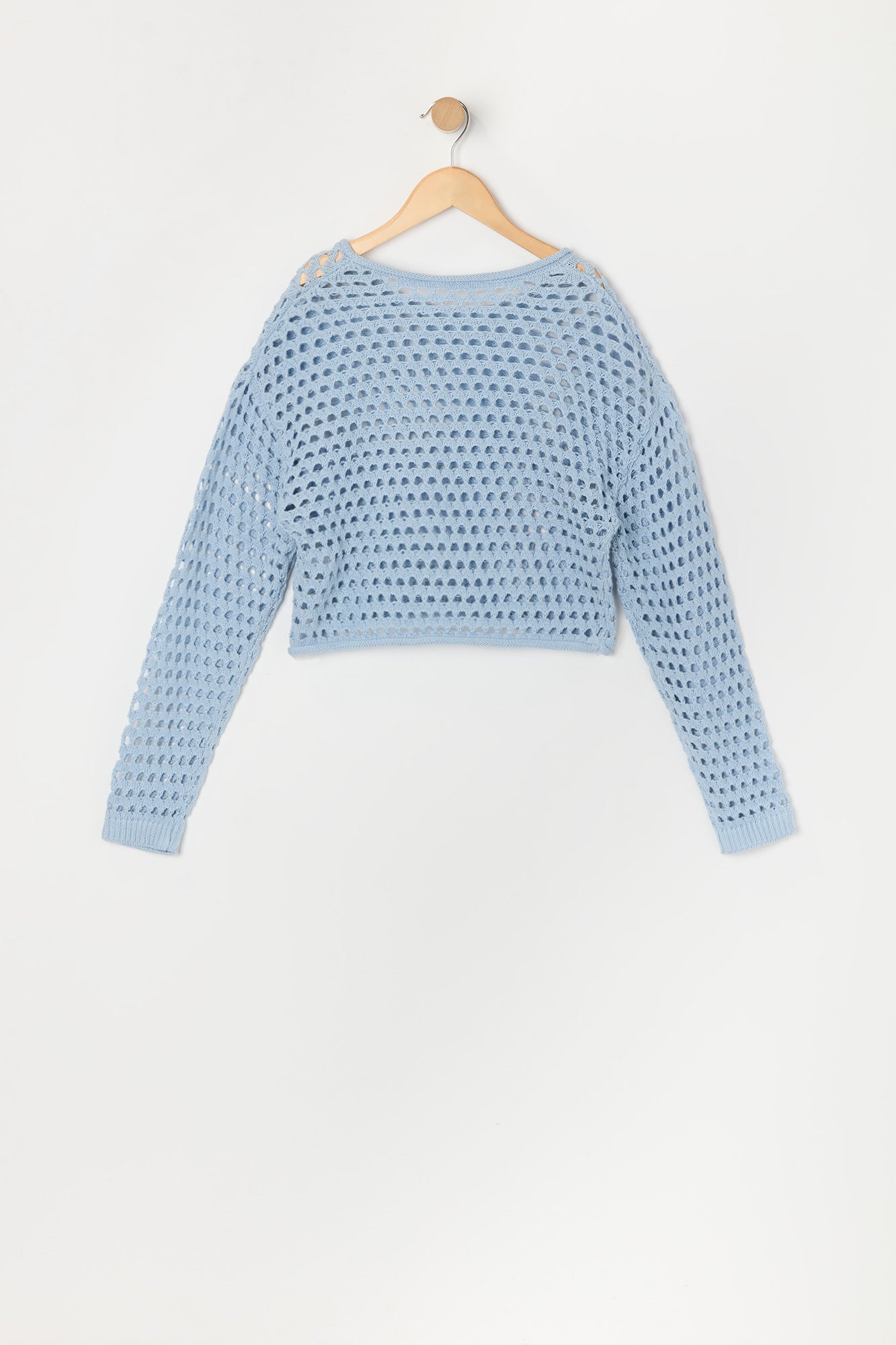 Girls Open Knit Sweater
