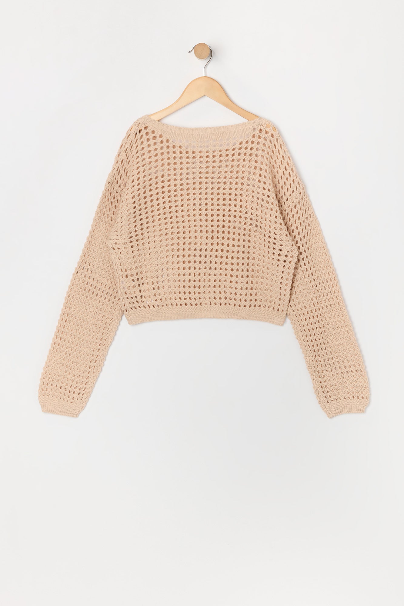 Girls Butterfly Open Knit Sweater