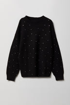 Girls Rhinestone Knit Sweater