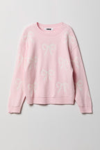 Chandail en tricot de jacquard pour fille