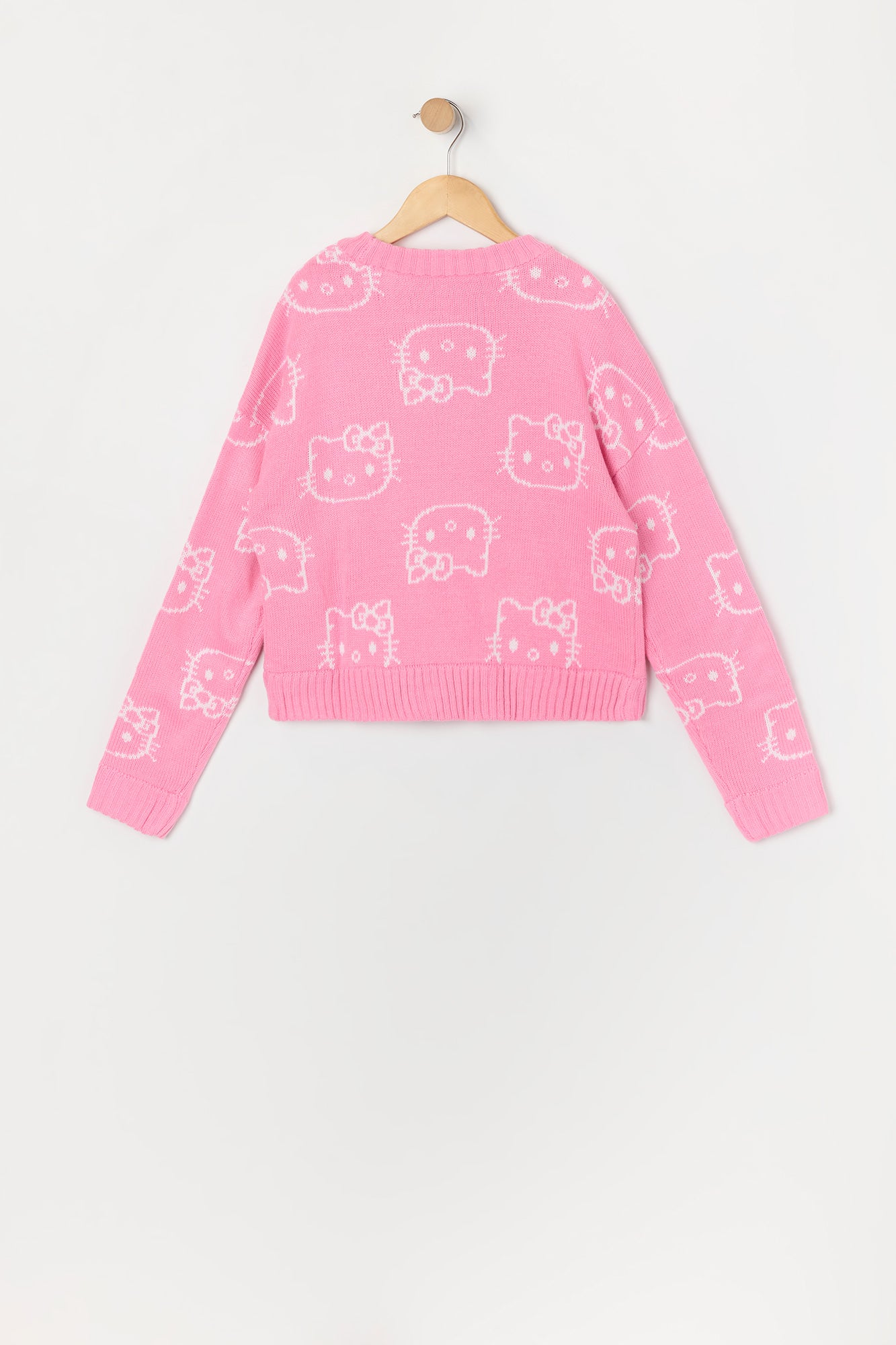 Chandail en tricot jacquard Hello Kitty pour filles