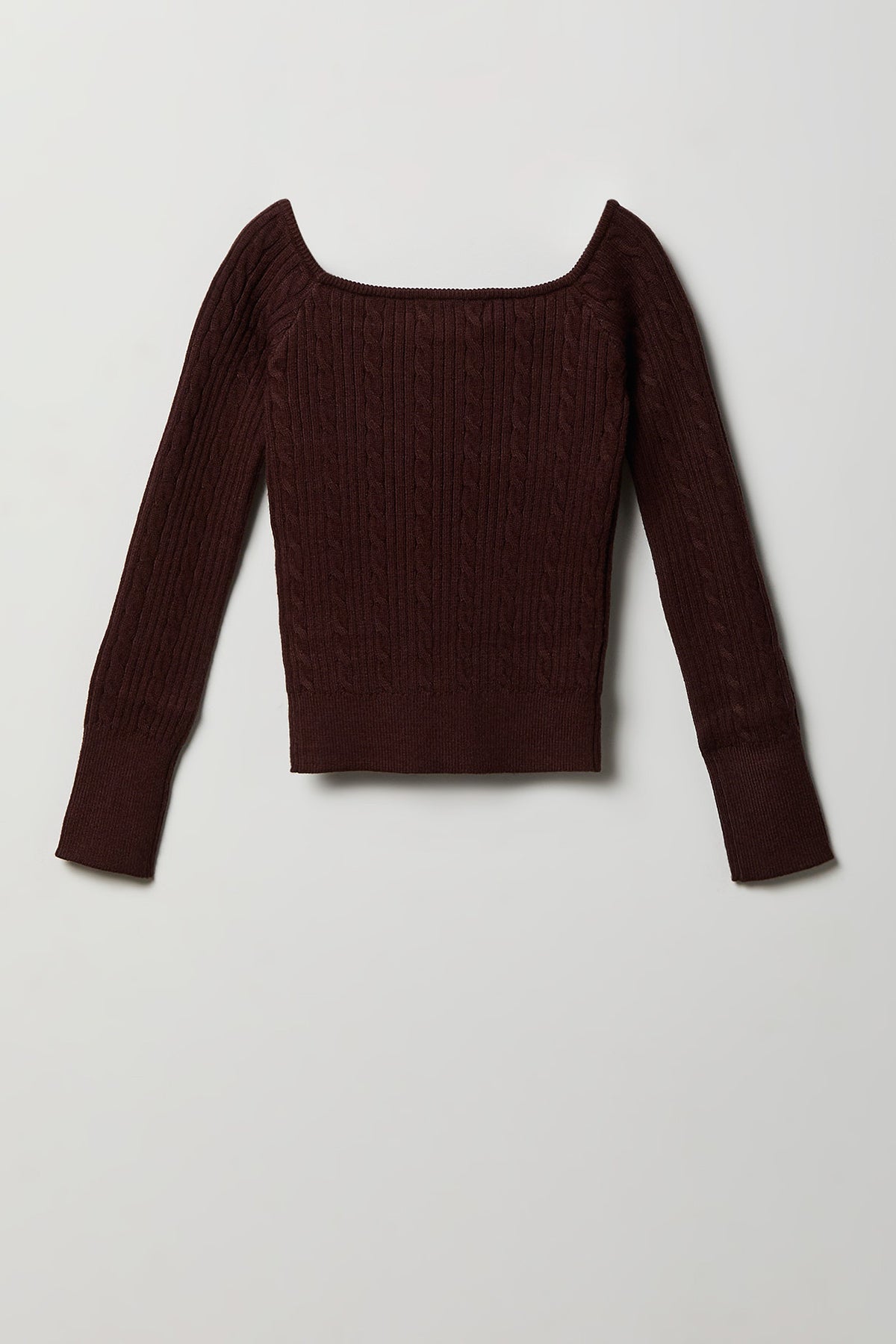 Vue alternative 2. Chandail ras du cou avec boucles pour fille
