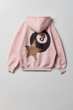 Girls Graphic Boxy Fleece Hoodie