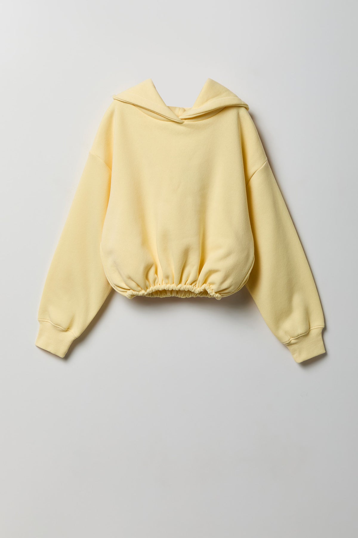 Haut à capuchon avec ourlet tulipe pour fille
