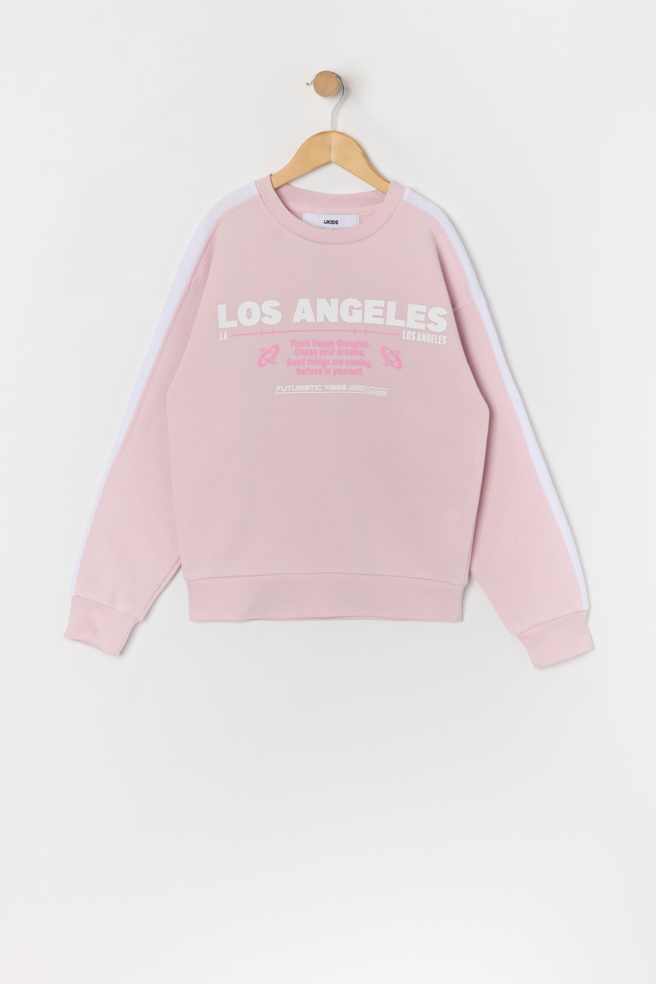 Girls Oversized LA Graphic Fleece Sweatshirt