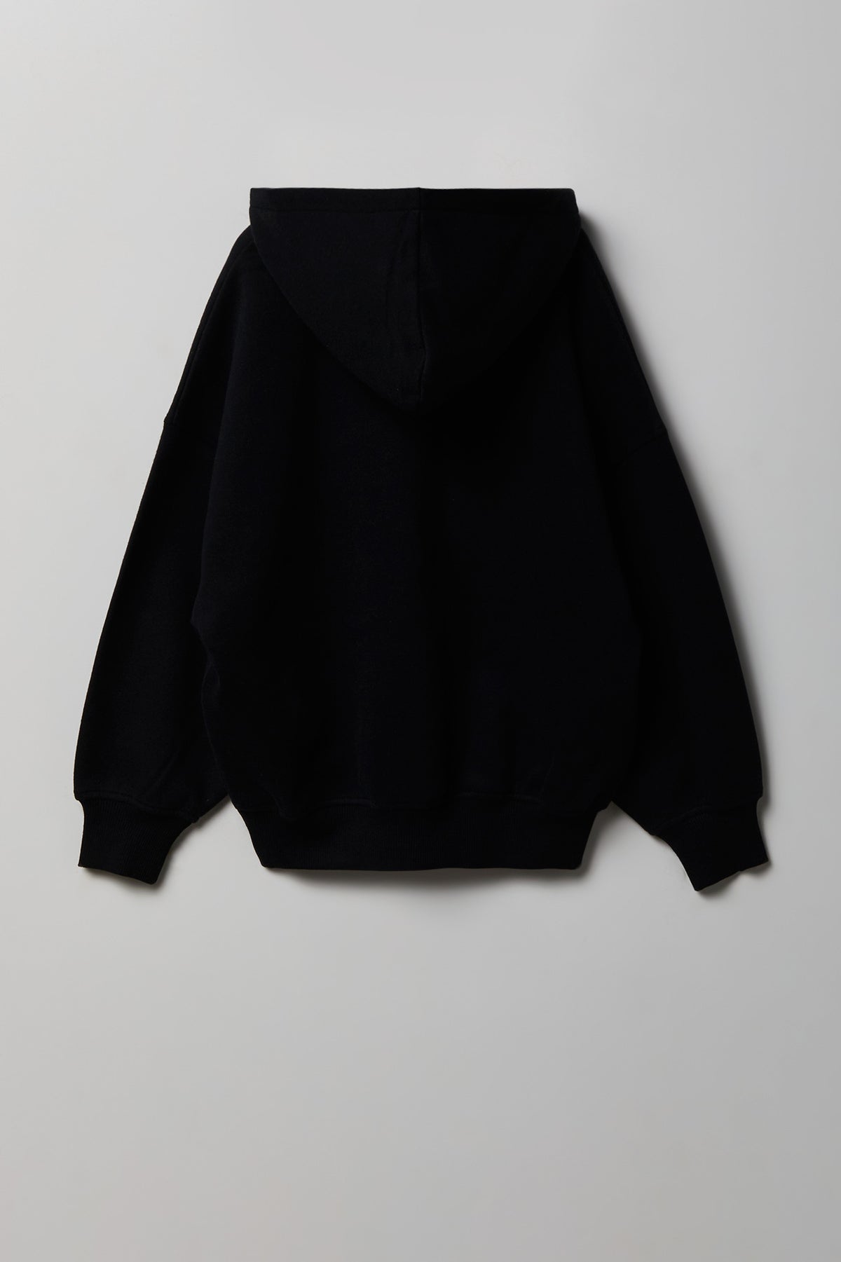 Alt View 2. Girls Luxe Fleece Boxy Hoodie - Black