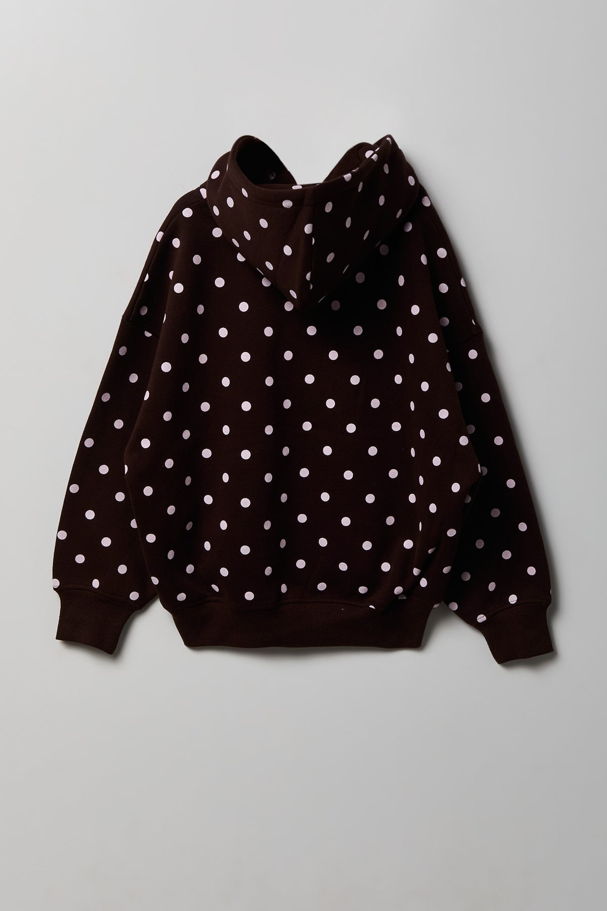 Alt View 3. Girls Luxe Fleece Boxy Hoodie - Brown