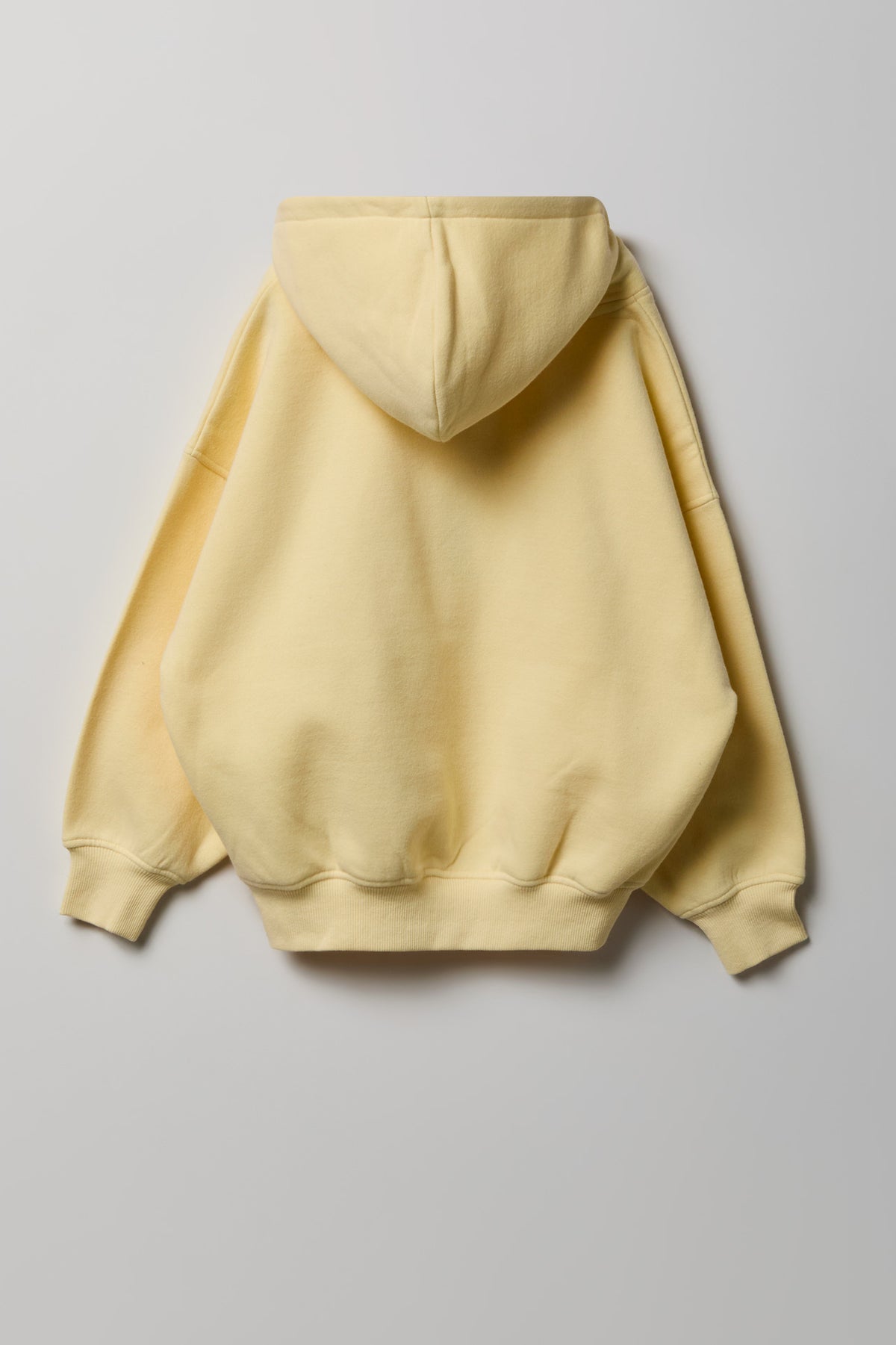 Alt View 2. Girls Luxe Fleece Boxy Hoodie - Pale Yellow