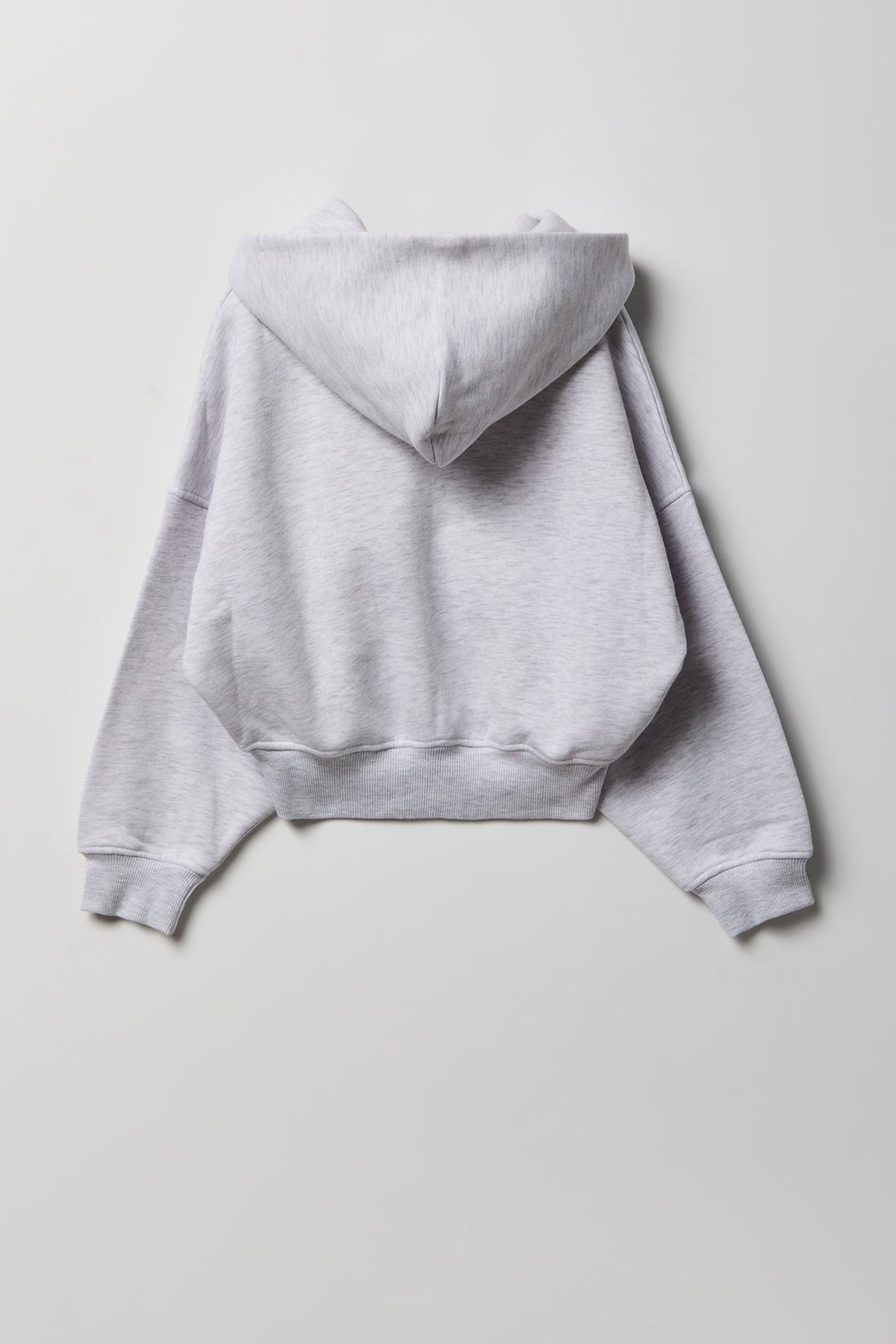 Vue alternative 2. Haut à capuchon en molleton de luxe avec fermeture à glissière pour fille