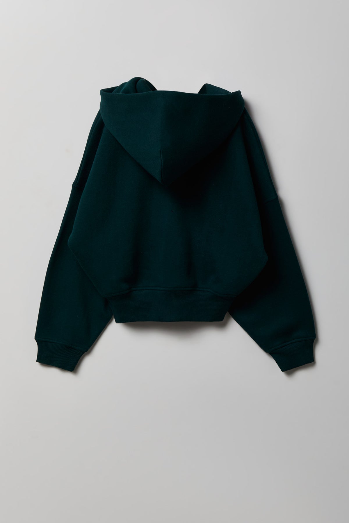 Vue alternative 2. Haut à capuchon en molleton de luxe avec fermeture à glissière pour fille